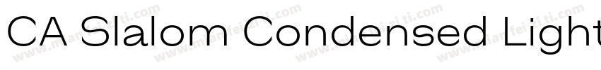 CA Slalom Condensed Light字体转换